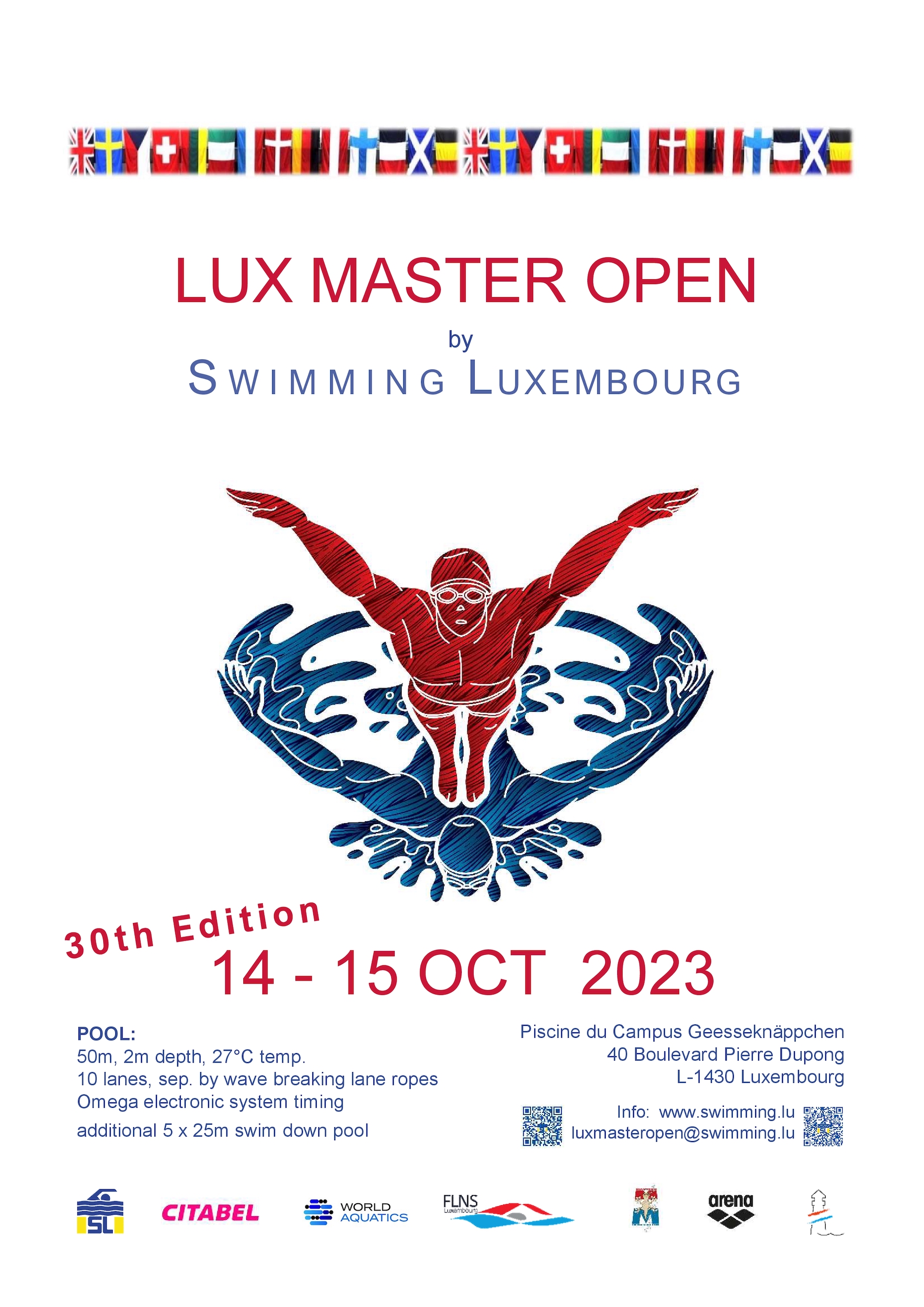 Lux Masters Open 2023 Swimming Luxembourg